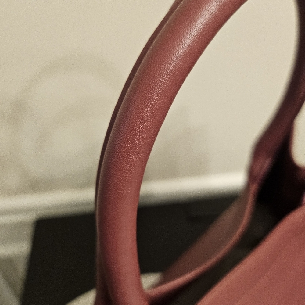 🌸 Christian Dior Medium Leather Book Tote – Dark Mauve | Entrupy COA 🌸 - Picture 16 of 16